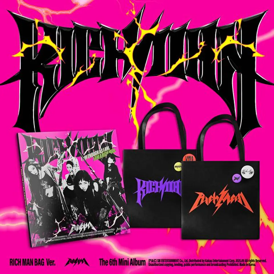 AESPA - RICH MAN (RICH MAN BAG Ver.) RANDOM 1