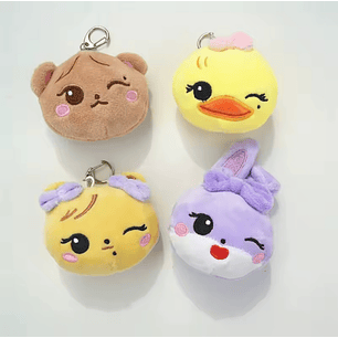 PLUSH KEYRING BLACK PINK HEAD ALTERNATIVO