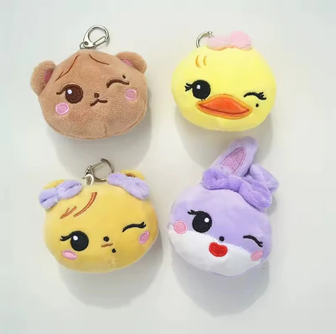 PLUSH KEYRING BLACK PINK HEAD ALTERNATIVO