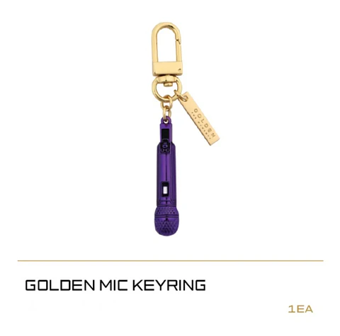 JUNGKOOK - GOLDEN MD MIC KEYRING