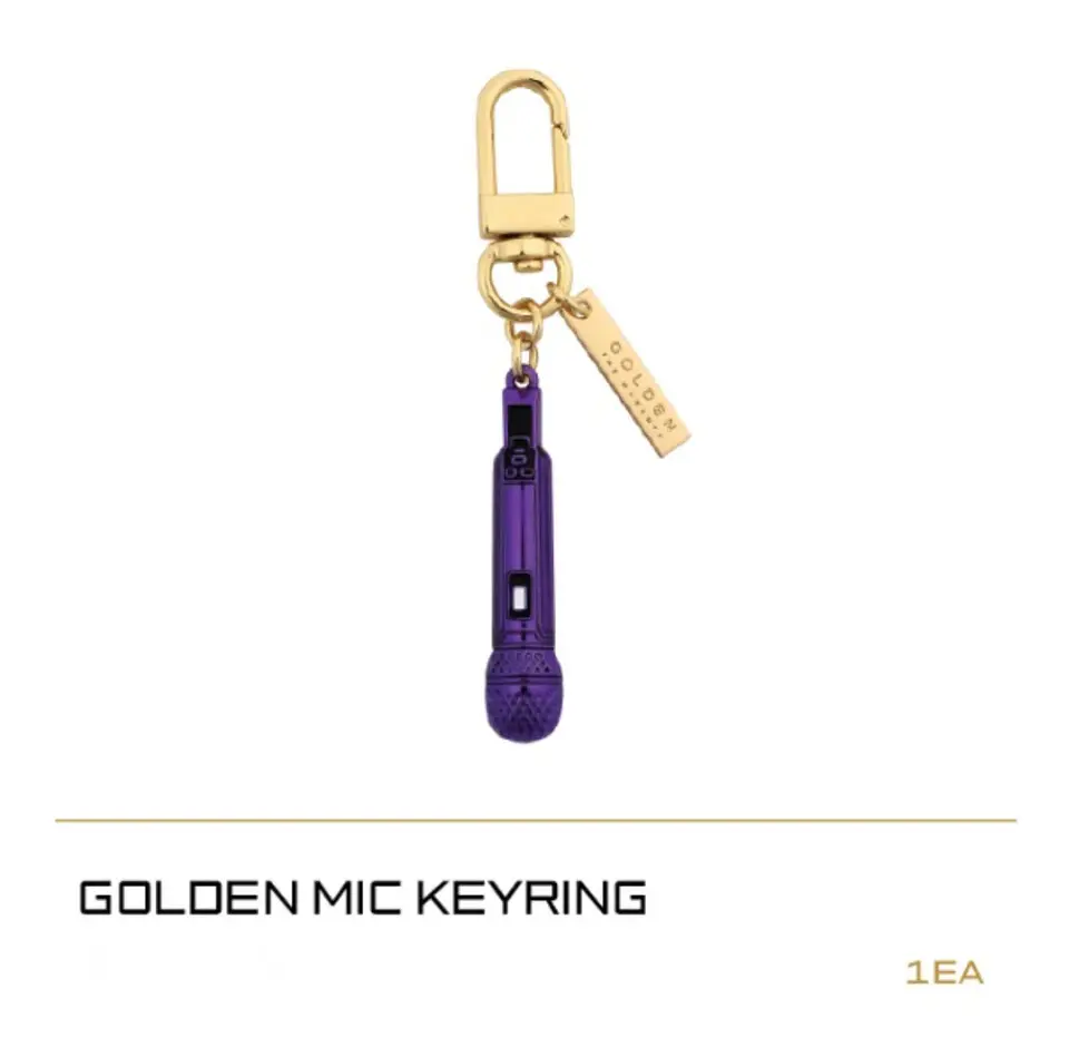 JUNGKOOK - GOLDEN MD MIC KEYRING 1