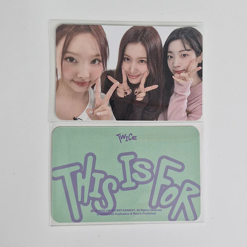 TWICE - THIS IS FOR SOUNDWAVE LUCKYDRAW UNITS PHOTOCARD