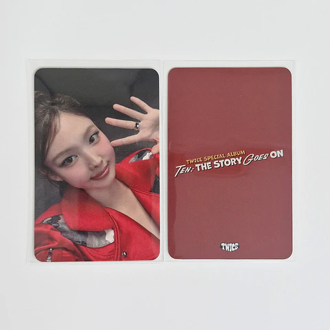 TWICE - TEN : THE STORY GOES ON BLUE DREM MEDIA CAST Ver. PHOTOCARD