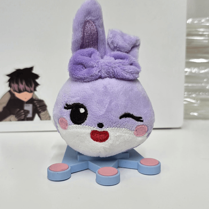 PLUSH KEYRING BLACK PINK HEAD ALTERNATIVO 2