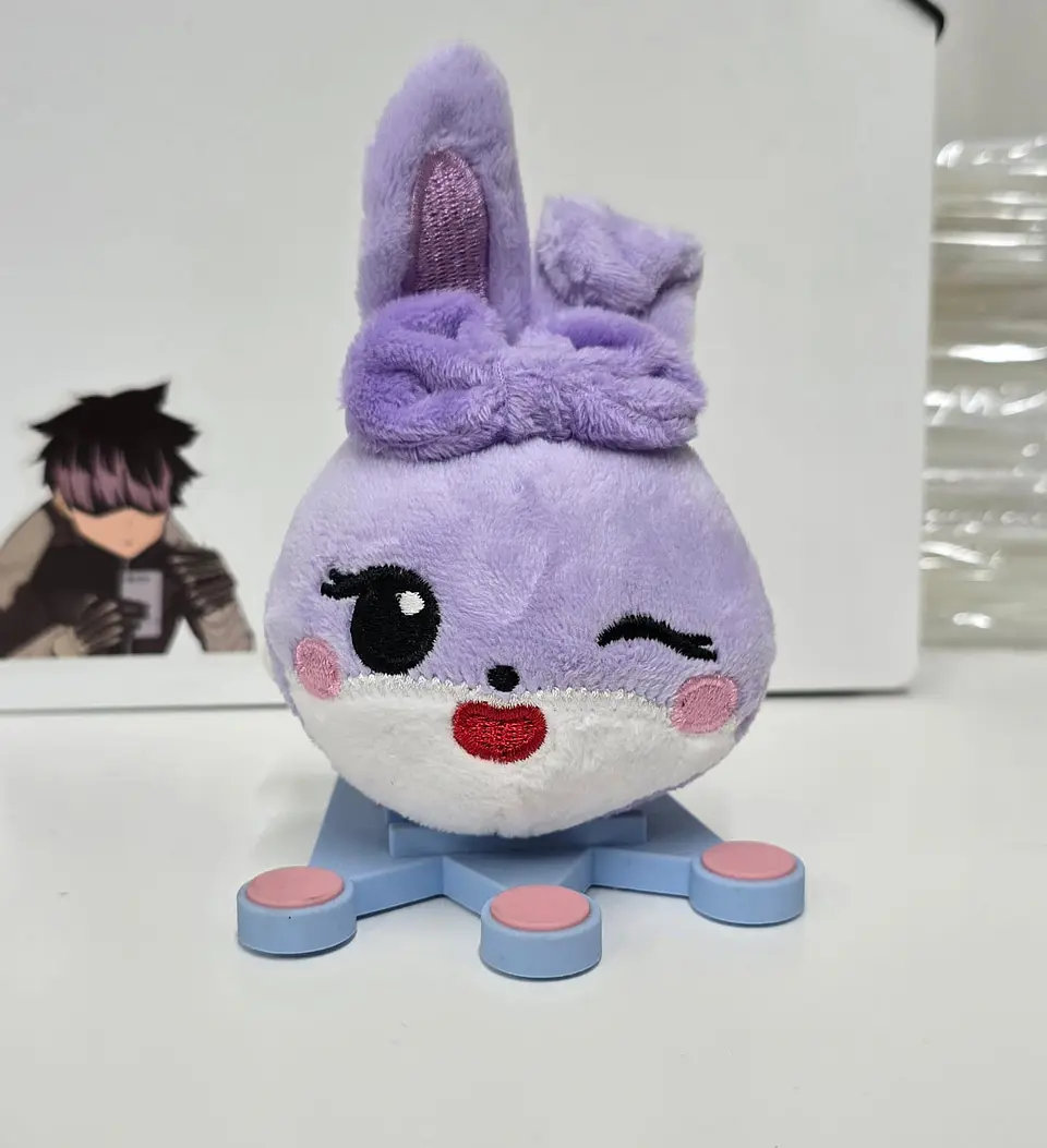 PLUSH KEYRING BLACK PINK HEAD ALTERNATIVO 2