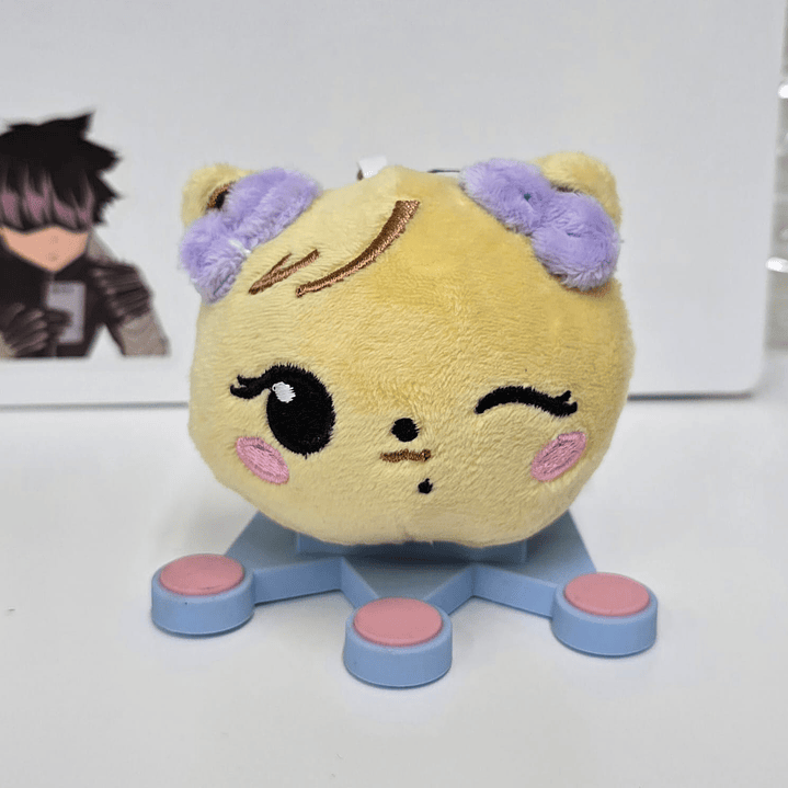 PLUSH KEYRING BLACK PINK HEAD ALTERNATIVO 3