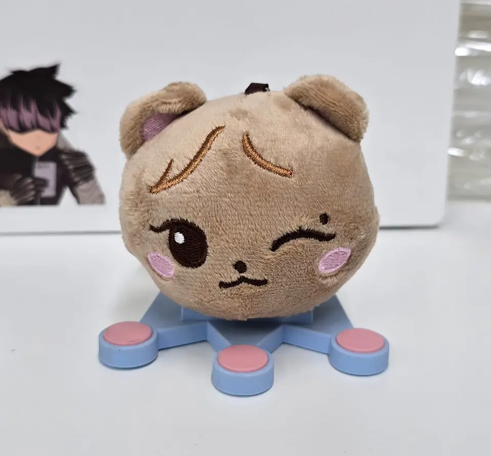 PLUSH KEYRING BLACK PINK HEAD ALTERNATIVO 4