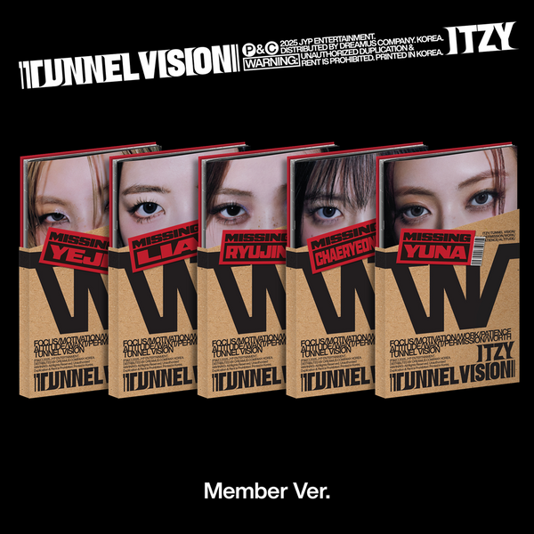 ITZY Tunnel Vision トレカ 10枚セット ITZY - TUNNEL VISION (MEMBER Ver.)