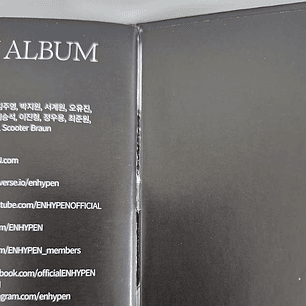 SEGUNDA SELECCIÓN ENHYPEN - DARK BLOOD (ENGENE) 