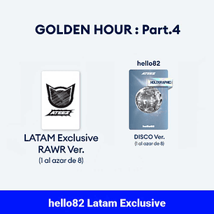 (PRE-VENTA) ALBUM ATEEZ - GOLDEN HOUR : PT 4 (PHOTOBOOK Ver.) hello82 LATAM EXCLUSIVE 