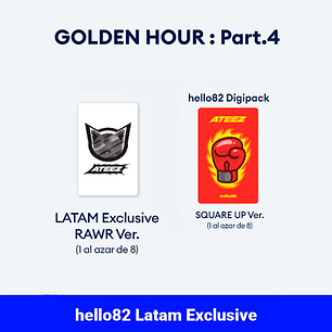 (PRE-VENTA) ALBUM ATEEZ - GOLDEN HOUR : PT 4 (DIGIPACK Ver.) hello82 LATAM EXCLUSIVE 