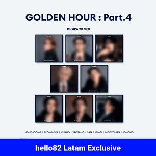 (PRE-VENTA) ALBUM ATEEZ - GOLDEN HOUR : PT 4 (DIGIPACK Ver.) hello82 LATAM EXCLUSIVE 