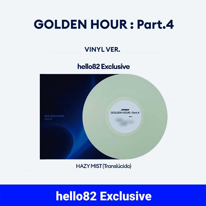 ALBUM ATEEZ - GOLDEN HOUR : PT 4 (VINYL Ver.) hello82 EXCLUSIVE