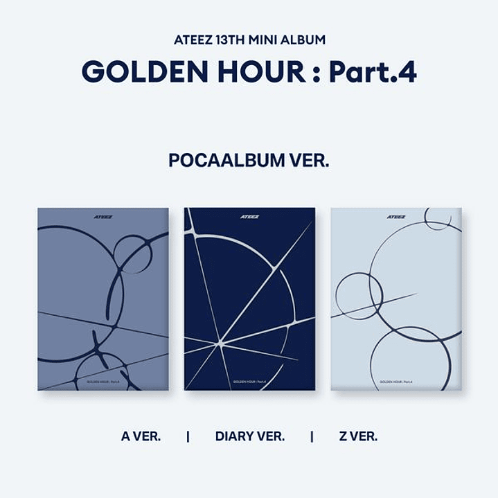 (PRE-VENTA) ALBUM ATEEZ - GOLDEN HOUR : PT 4 (POCAALBUM Ver.)  1