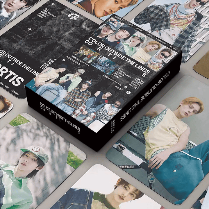 LOMOCARD CORTIS - COLOR OUTSIDE THE LINES BLACK