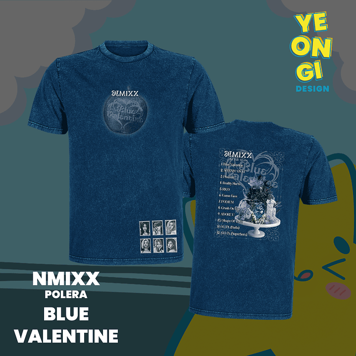 POLERA NMIXX - BLUE VALENTINE