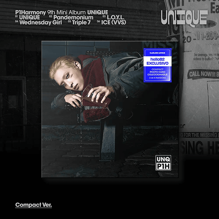 (PRE-VENTA) ALBUM P1HARMONY - UNIQUE (COMPACT Ver.) 2