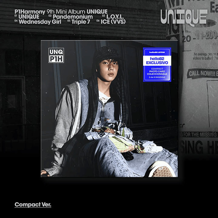 (PRE-VENTA) ALBUM P1HARMONY - UNIQUE (COMPACT Ver.) 5