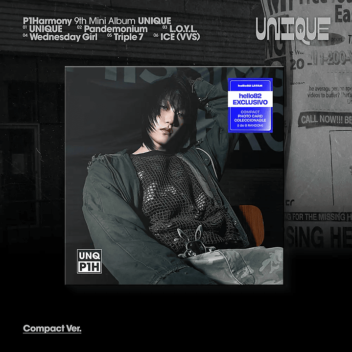 (PRE-VENTA) ALBUM P1HARMONY - UNIQUE (COMPACT Ver.) 7