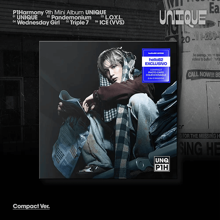 (PRE-VENTA) ALBUM P1HARMONY - UNIQUE (COMPACT Ver.) 6