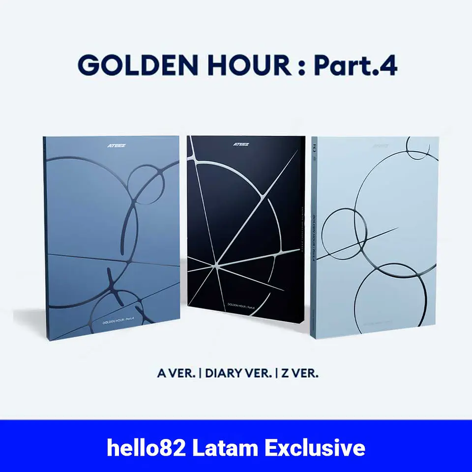 ALBUM ATEEZ - GOLDEN HOUR : PT 4 (PHOTOBOOK Ver.) hello82 LATAM EXCLUSIVE  1