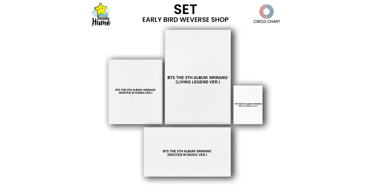 ARIRANG SET WEVERSE SHOP EARLY BIRD