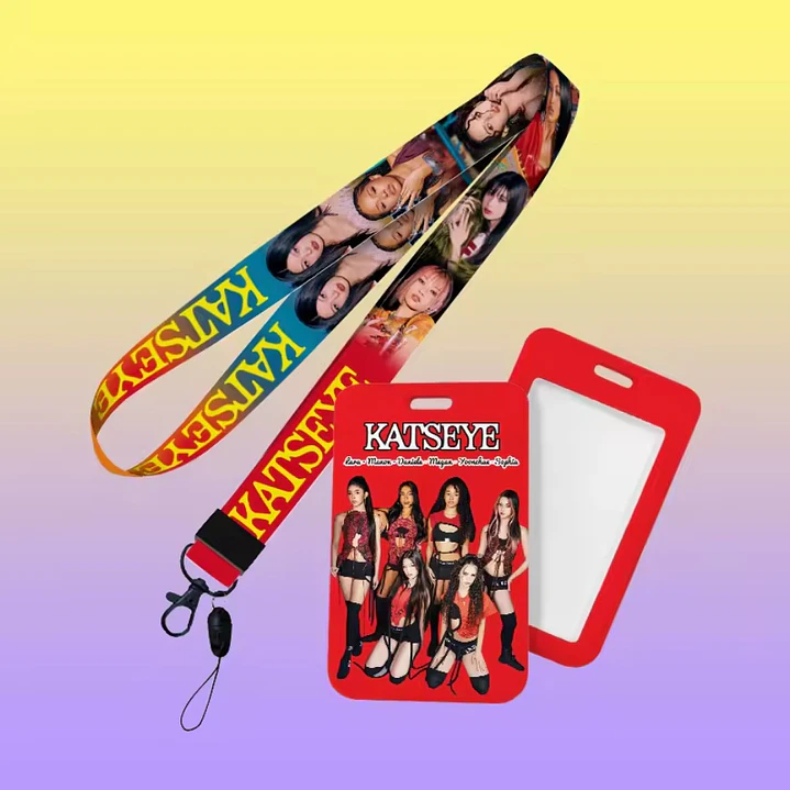 CARD HOLDER + LANYARD KATSEYE 4