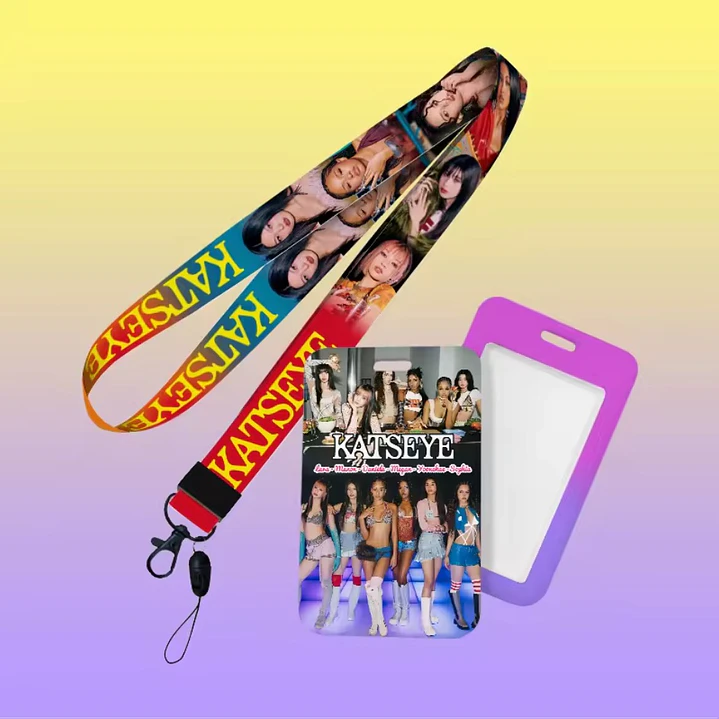 CARD HOLDER + LANYARD KATSEYE 7