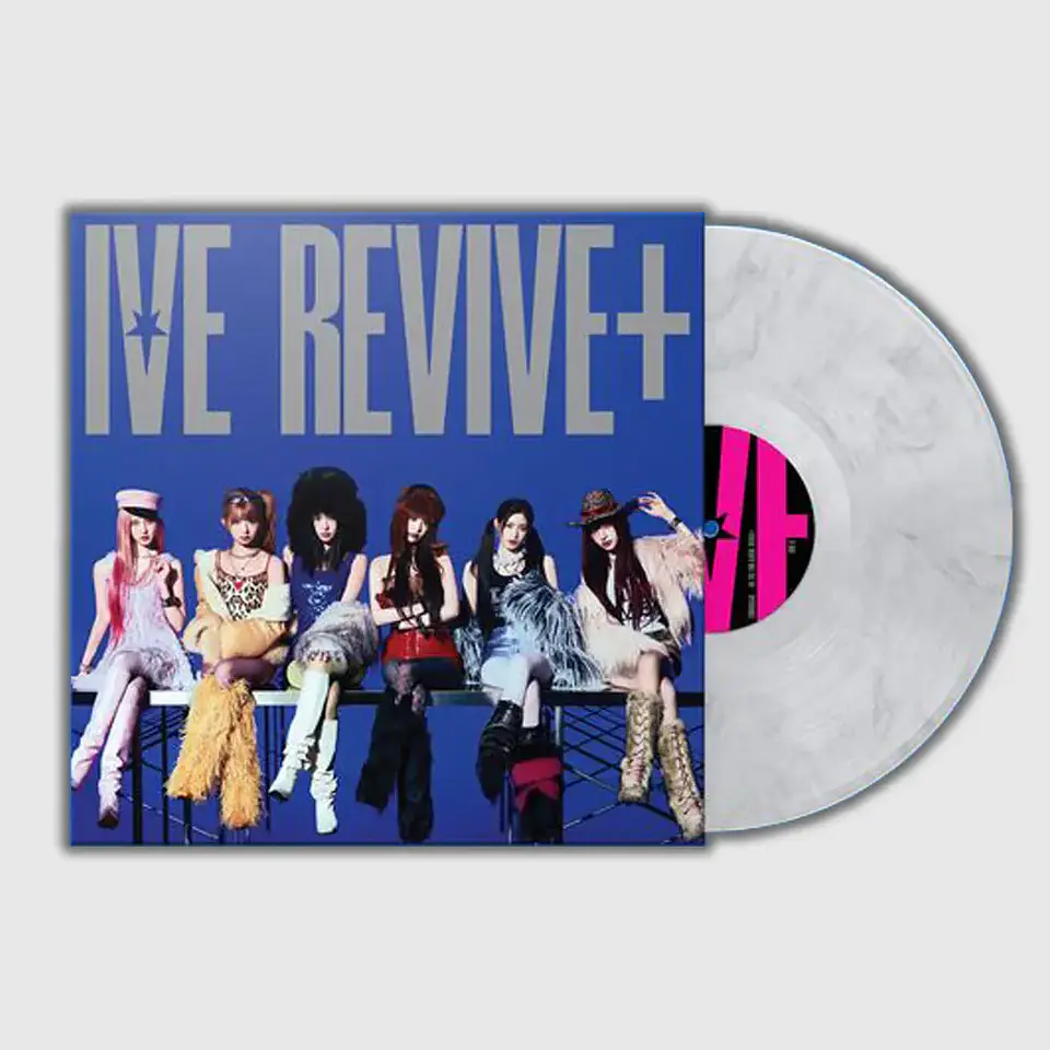 (PREVENTA) IVE - REVIVE+ (WHITE MARBLE VINYL LP Ver.) LIMITED EDITION 1