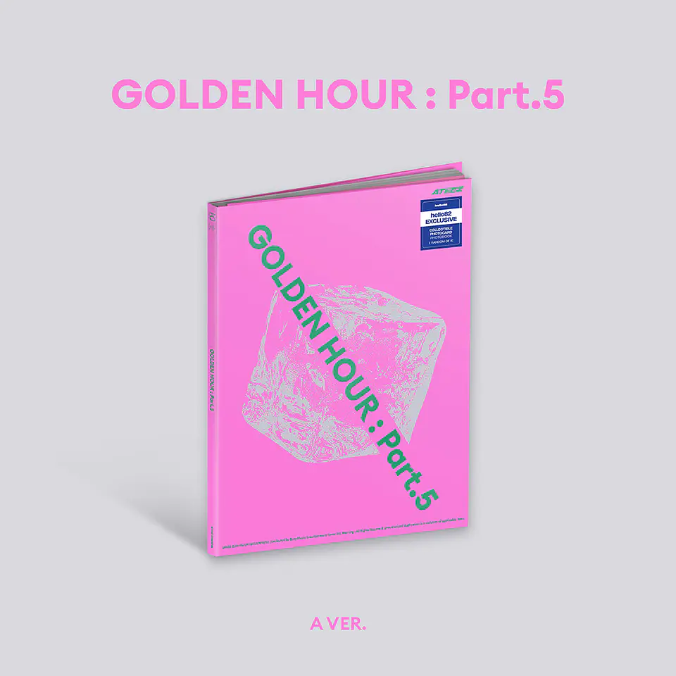 ALBUM ATEEZ - GOLDEN HOUR : PT 5 (PHOTOBOOK Ver.) hello82 INTERNATIONAL EXCLUSIVE  2