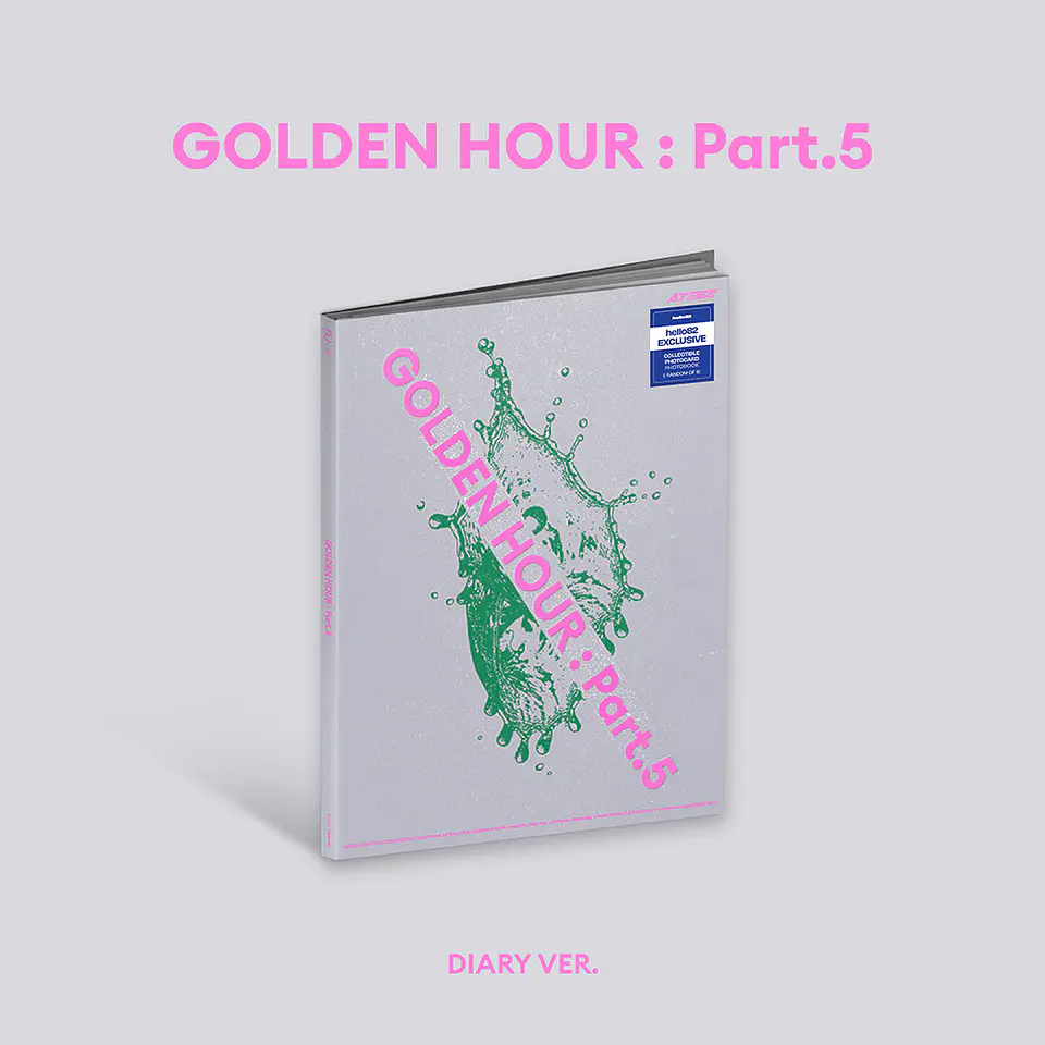 ALBUM ATEEZ - GOLDEN HOUR : PT 5 (PHOTOBOOK Ver.) hello82 INTERNATIONAL EXCLUSIVE  3
