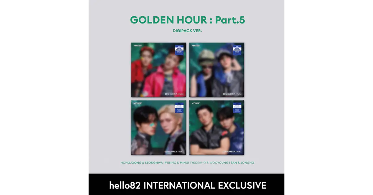 ALBUM ATEEZ - GOLDEN HOUR : PT 5 (DIGIPACK Ver. UNIT) hello8