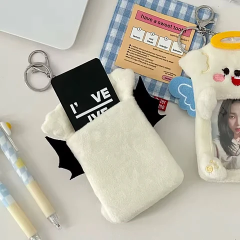 CARD HOLDER FELPA " MY ANGEL Y DEVIL"