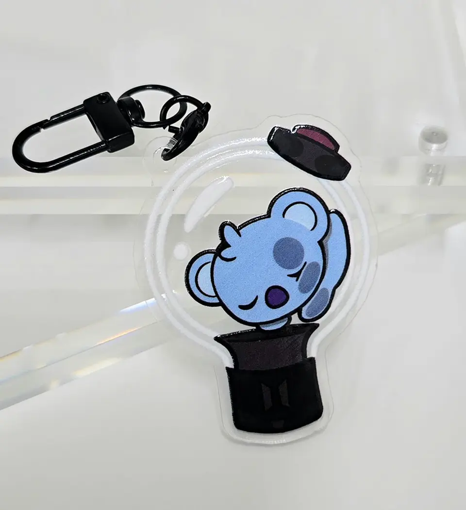 LLAVERO ACRILICO BT21 LIGHTSTICK 5