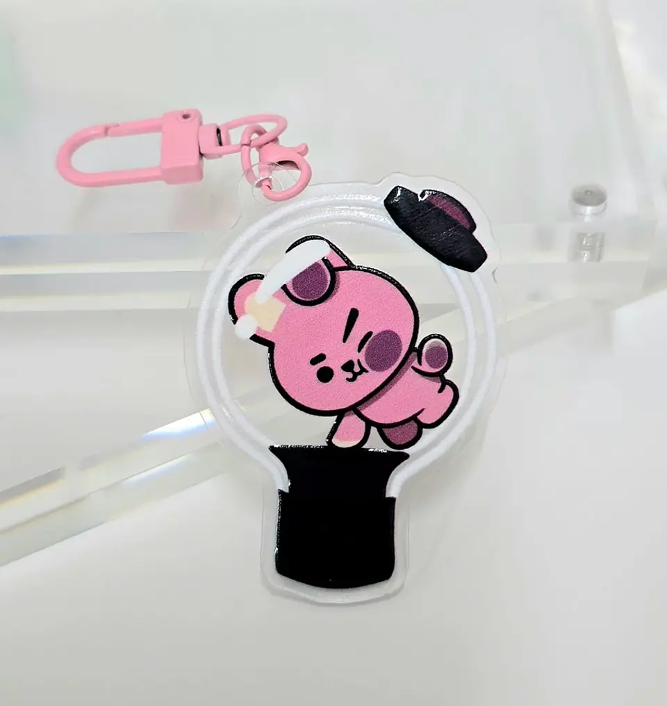 LLAVERO ACRILICO BT21 LIGHTSTICK 6