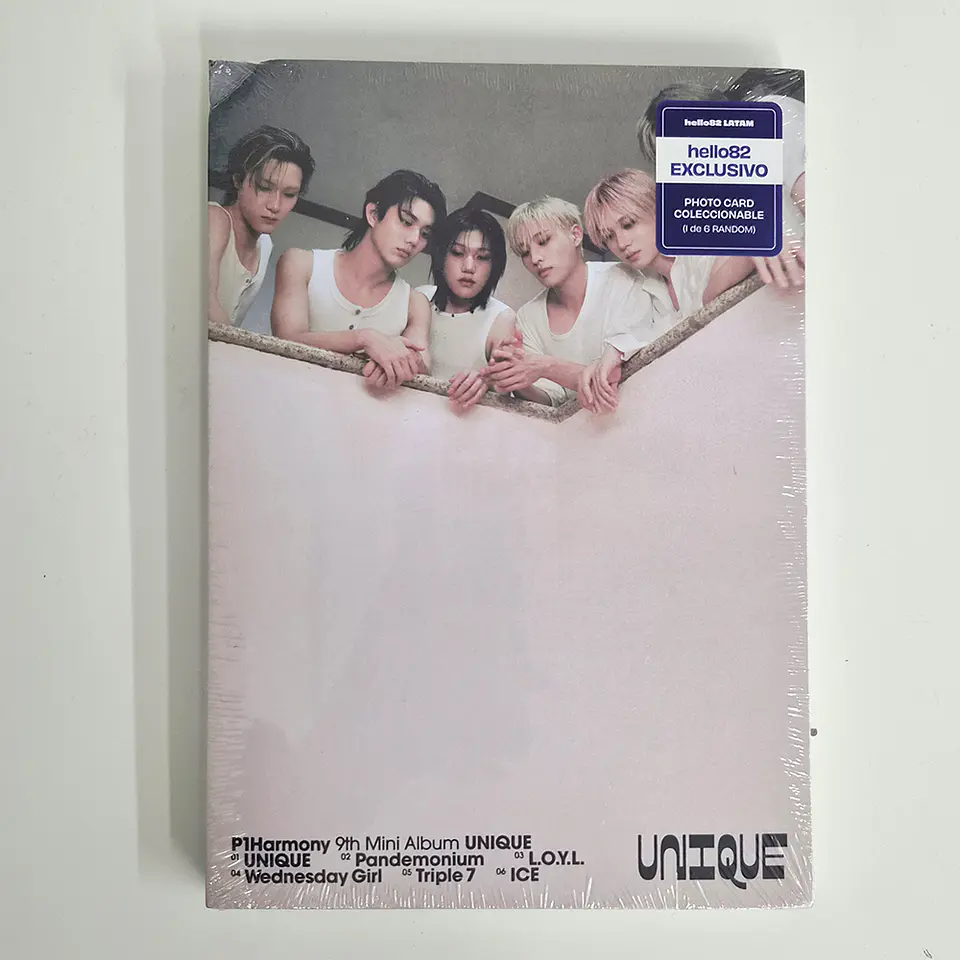 SEGUNDA SELECCIÓN P1HARMONY - UNIQUE (B Ver.) hello82 LATAM EXCLUSIVE 1