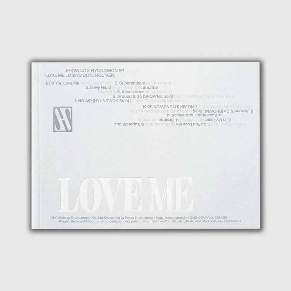 SHOWNU X HYUNGWON - LOVE ME (PHOTOBOOK VER.) 3