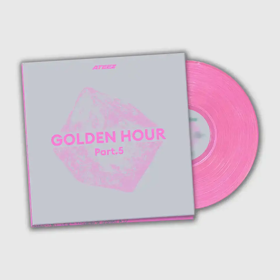 ALBUM ATEEZ - GOLDEN HOUR : PT 5 (PINK LP Ver.) 1