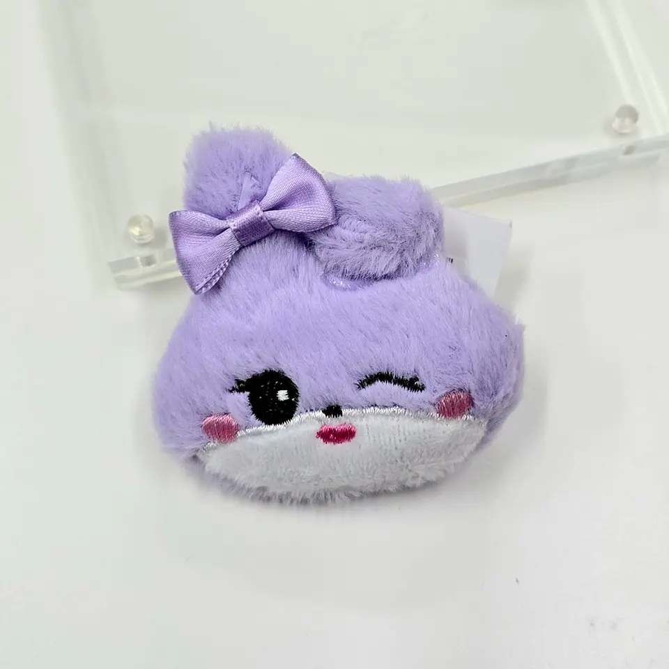PLUSH KEYRING BLACK PINK MINI HEAD ALTERNATIVO 2