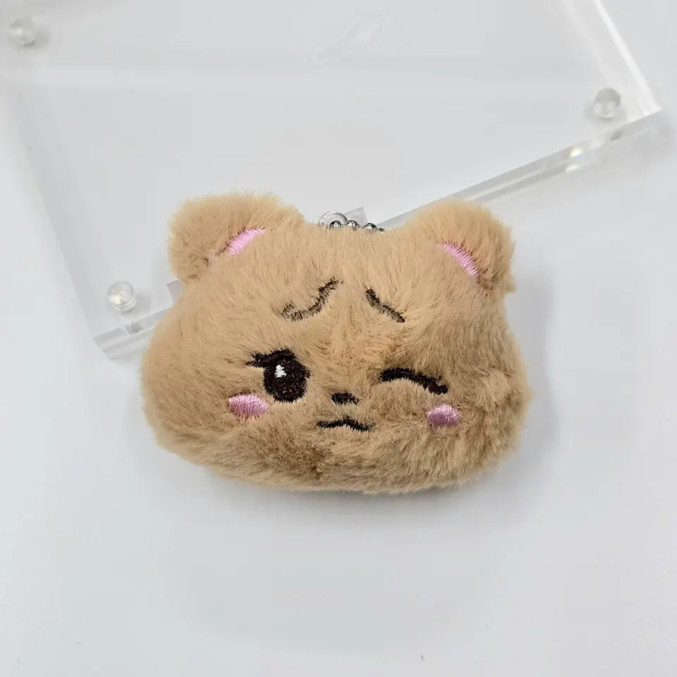 PLUSH KEYRING BLACK PINK MINI HEAD ALTERNATIVO 4