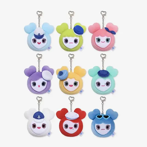 (PREVENTA) TWICE - THIS IS FOR WORLD TOUR FINALE in SEOUL MD LOVELY FACE KEYRING MARINE Ver.
