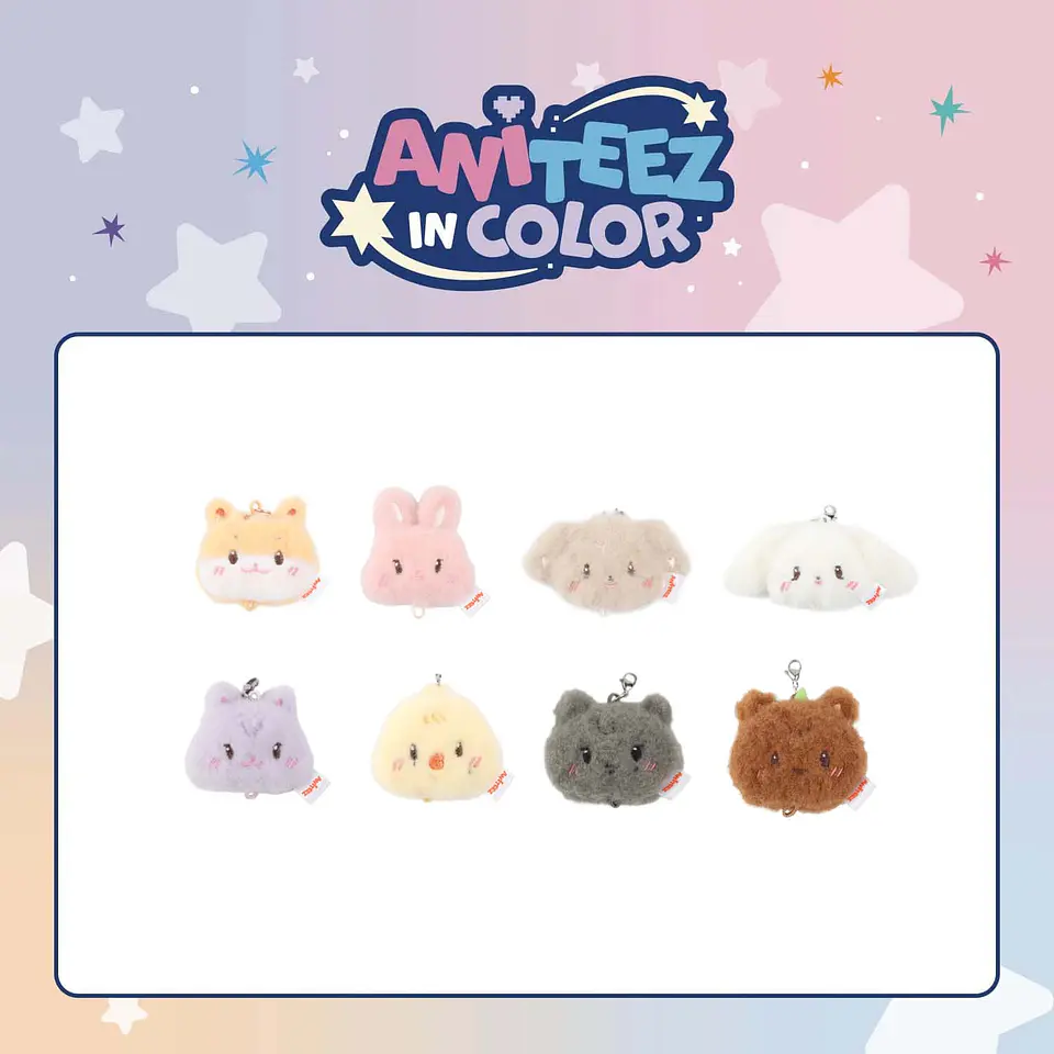 ANITEEZ IN COLOR - LINKABLE FACE KEYRING (RANDOM) 1