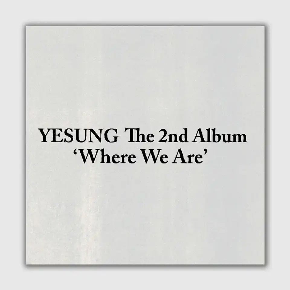(PREVENTA) YESUNG - WHERE WE ARE (QR Ver.) 1