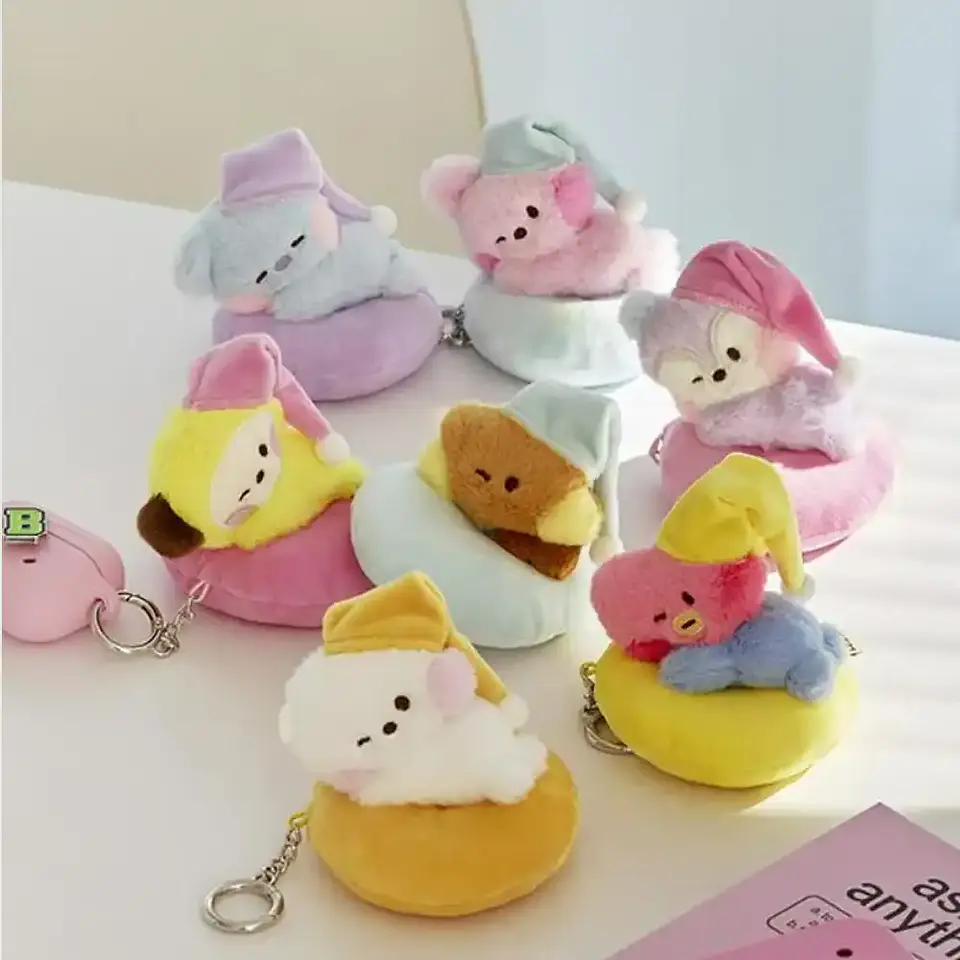 BT21 OFFICIAL - MINI MININI PLUSH KEYRING CHILL BREAK 1