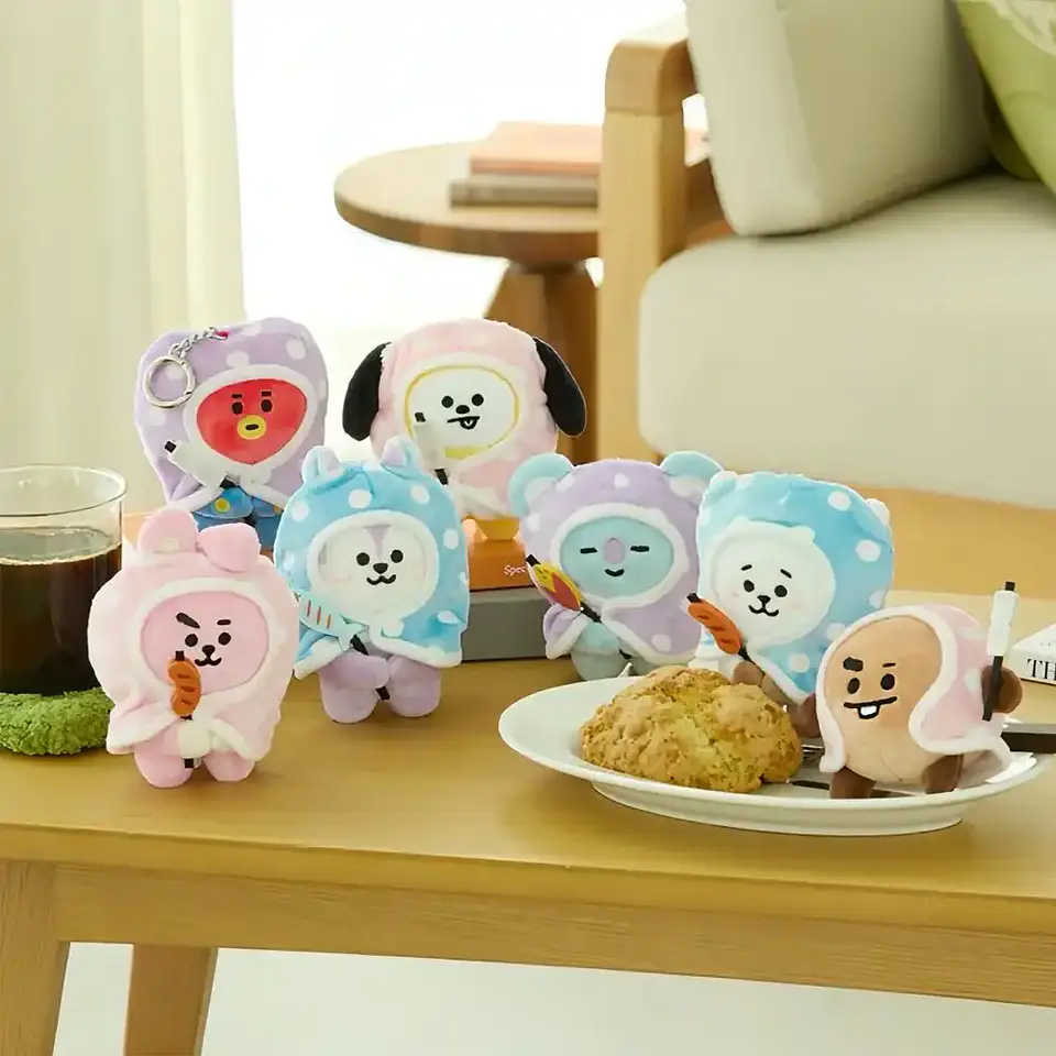 BT21 OFFICIAL - DOLL KEYRING CAMPFIRE 1