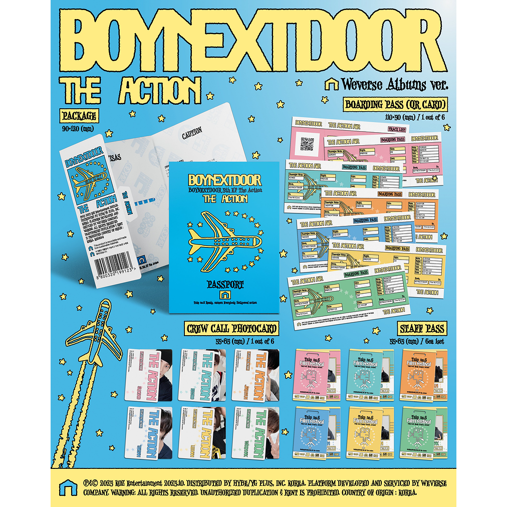BOYNEXTDOOR - THE ACTION (WEVERSE VER.)  2