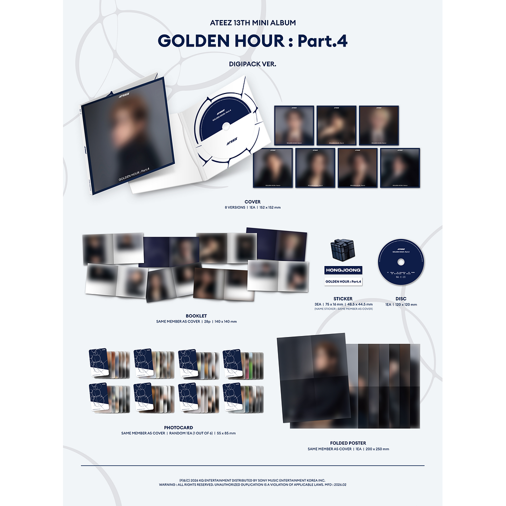 [PRE-VENTA] ATEEZ - GOLDEN HOUR: PART 4 (DIGIPACK VER.) 2