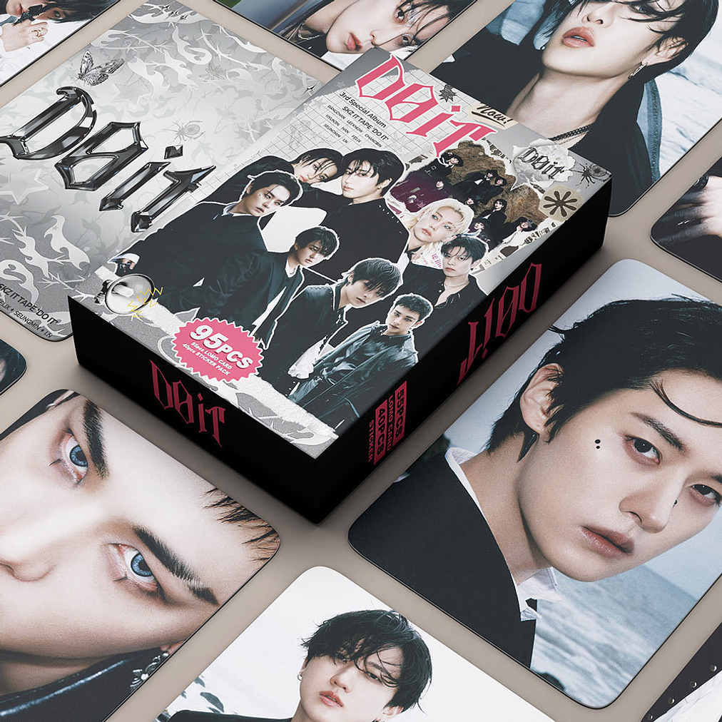 LOMOCARDS STRAY KIDS - DO IT PINK 1