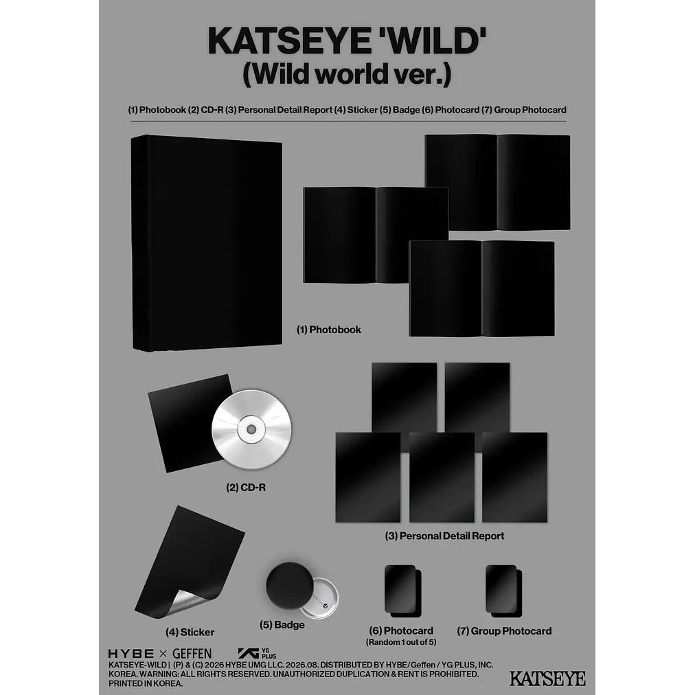[PRE-VENTA WEVERSE SHOP] KATSEYE - WILD 3