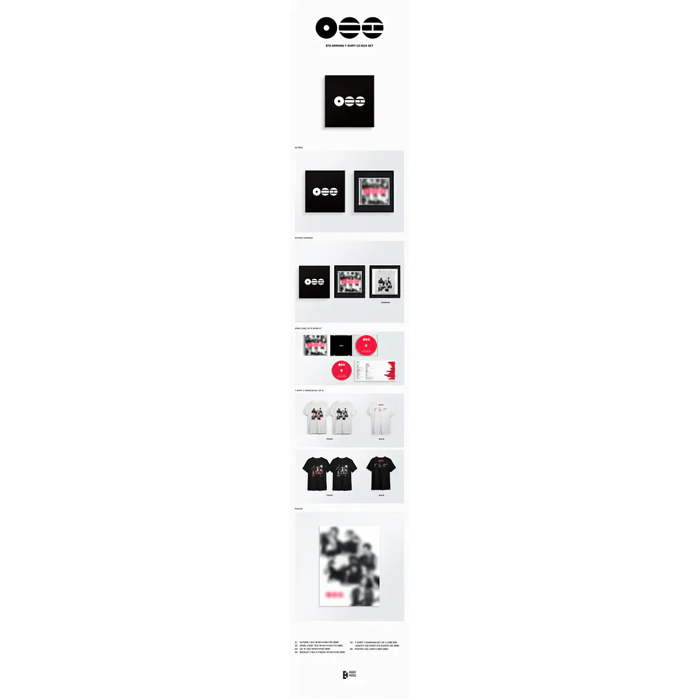 [PRE-VENTA] BTS - ARIRANG (T-SHIRT CD BOX SET) 2